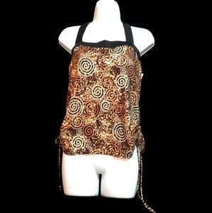 CONTOUR by Beach Scene Gold/Black SIZE 14 Swimsuit